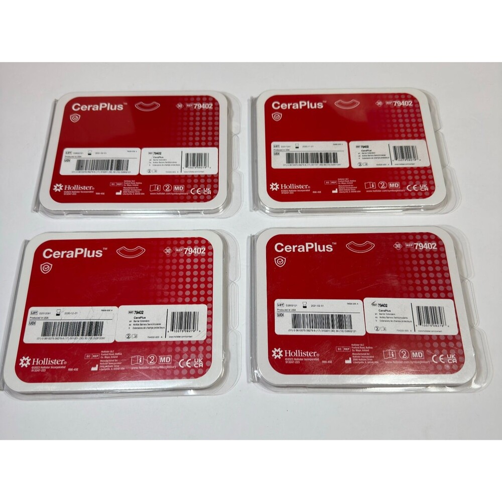 120 HOLLISTER CeraPlus #79402 OSTOMY BARRIER EXTENDER 4 NEW BOXES OF 30 Exp 2030
